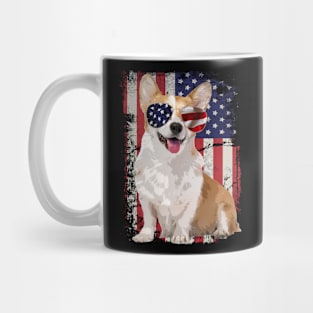 Fluffy Friends Unique Tee Featuring Playful Corgi Illustrations Mug